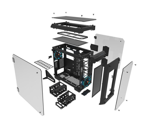THERMALTAKE View 71 Riing Tempered Glass - Black CA-1I7-00F1WN-00 - 414021 - zdjęcie 9